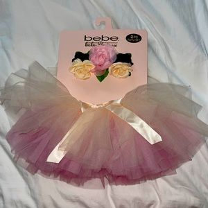 Bebe baby boutique 2 piece tutú set for newborn pics